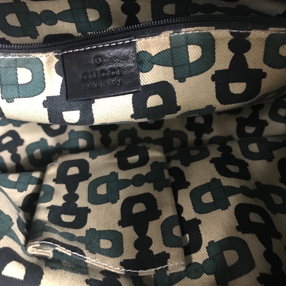 Gucci Leather Shoulder Bag (Monogram) - Picture 4 of 8